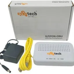 Syrotech XPON (EPON + GPON) ONU Modem for Fiber Broadband Connection | GPON Port , LAN Port, Reset and Power | SY-GPON-1000R-DONT Router 0 GHz 1024 Mbps Wifi Speed NA Ethernet (Cable Broadband)-picture-1