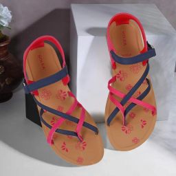 Women PUK7017L Women Sandals Comfortable lightweight Stylish Leather Durable Dailywear Flats Sandal-6