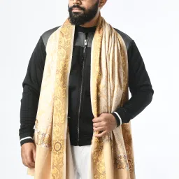 manra Wool Self Design Men Shawl-picture-3