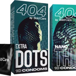404 Extra Dots Condoms+Super Nano Thin Condoms For Men Intense with Natural Feel Condom-image-30