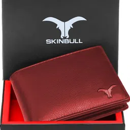 skinbull Men Casual, Formal Red Genuine Leather RFID Wallet-picture-32