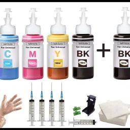canoff Refill ink Kit TS307 100ml Multi-function WiFi Color WithCan:MG2570,TS307,E400 Black + Tri Color Combo Pack Ink Bottle-picture-28