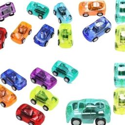 Set of 20 Mini Transparent Pull Back Toy Cars for Kids – Candy Color Plastic Car-image-12