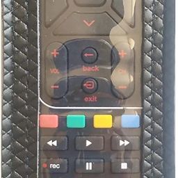 BhalTech DTH PU Leather Case Cover Perfect Fitting Specially Designed Protective Remote (Only Remote Cover) Pls Check Your Remote Dimensions Compatible AIRTEL PIX DTH Remote Controller image 3