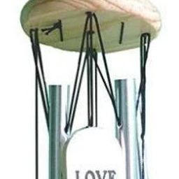 Happy Every Day Wind Chimes Produce Melodious Sound , Gives Positive Energy Wood, Stainless Steel Windchime-image-4
