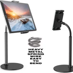 FKU Gooseneck Tablet Stand heavy bass (650grms) for iPad Tablet Stand Mobile Holder-17