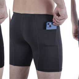 Solid Men Black, Grey, Dark Blue Tights-image-87
