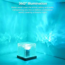 rr vaibhav Crystal Table Lamp with Remote Mood Lighting for Bedroom & Living Room Table Lamp image 5