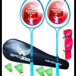 Plastic 4 net cover sky doubL-93 Badminton Kit-image-56