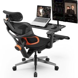 Ergonomic Office Chair for Work from Home Computer Gaming Chair Tray 5D Headrest Mesh Office Executive Chair-image-41