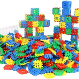 faibhi 100pcs House Blocks with Storage Container image 5