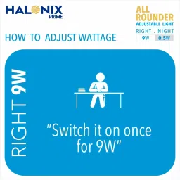 halonix 9 W, 0.5 W Basic Round B22 LED Bulb image 5
