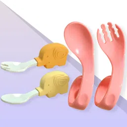 Baby Self Feeding Spoon with BPA Free material,Gum Friendly Baby Spoon-(BE2317)- Silicone-14
