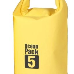 5 Liter Outdoor Ocean Pack Waterproof Dry Bag (Yellow)-image-14
