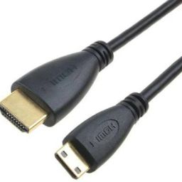 Stela HDMI Cable 1 m Mini-HDMI (Not Micro HDMI) to HDMI Cable support 4K 60Hz Ultra HD, 3D, High Speed Cable 1 m HDMI Cable (Compatible with Laptop, Camera, PC, Monitor-image-90
