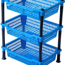 Virgin Big Size Kitchen Rack Plastic Fruit & Vegetable Basket-21