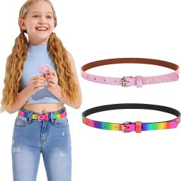 Girls Casual Pink Texas Leatherite Belt-image-71
