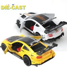 amayratoys Mustand GT Diecast Metal Pullback Toy car with Openable Doors, 1:32 Scale Model image 4