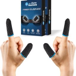 RPM Euro Games Finger Sleeves For Gaming Gaming Thumb Finger 4 Sleeves/ 2 PairsGaming Accessory Kit-24
