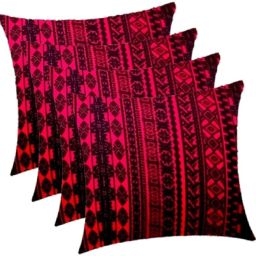 Microfibre Geometric Bolster Pack of 4-image-43