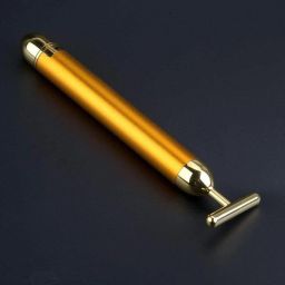 T Shape Brass Head Bar Face Massager With 24k Battery Powered-image-22