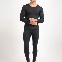 FREECULTR Antibacterial Blazetech Heat Retention Slim Fit Full Sleeves Men Top - Pyjama Set Thermal-image-29