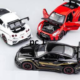 1:32 Nissan GTR R35 Zinc Alloy Pull Back Toy Car Light&Sound Die Cast pc 1-image-8