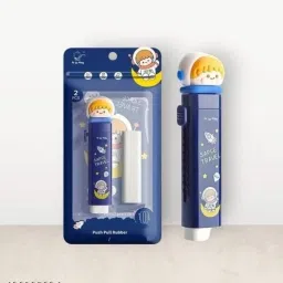 Eraser Stationery Set with Cartoon Design Push-Pull Eraser Non-Toxic Eraser Non-Toxic Eraser-image-106