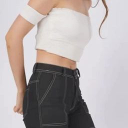 Solid Women Denim Three Fourths-image-15