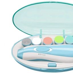 Premium Baby Nail Trimmer Kit for Kids Safe Electric Baby Nail Cutter-Multicolor-image-34