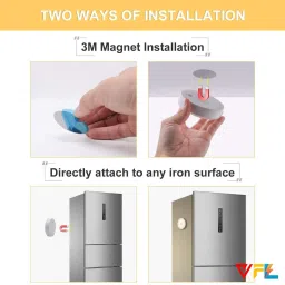VFL Motion Sensor Light for Home, Wardrobe, Bedroom, Kitchen and More Smart Sensor Light Body Induction Lamp Smart Sensor Light Round Shape (White) Motion Sensor Light image 4