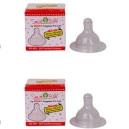 Wide Mouth Nipple for feeding bottles (Pack of 10) Variable Flow Nipple-image-37