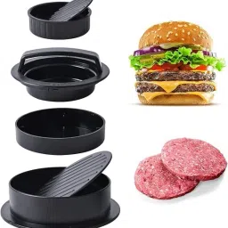 Cold Cold Burger Press with 100 Wax Paper Non-Stick Meat Patty Hamburger Press | Manual Dough Press-35