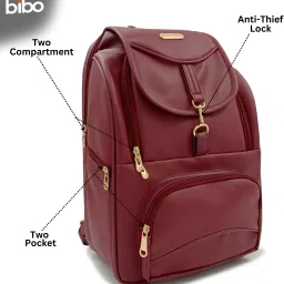 Small 18 L Backpack Small 18 L Backpack maroon school bag for college girls and working women-39