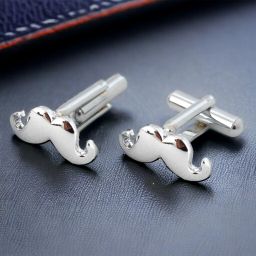 Lucky Jewellery Alloy Cufflink Set-image-1