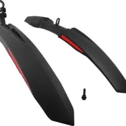 Bicycle Atom Mudguard with Reflective Tape, Black-Red Clip-on Front & Rear Fender Clip-on Front & Rear Fender-14