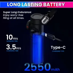 amiciVision 3-Axis Foldable Smartphone Gimbal, 2550mAh BatteryStabilizer,Anti-Shake 7.0 3 Axis Gimbal for Mobile image 2
