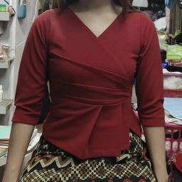Casual Regular Sleeves Solid Women Maroon Top-image-52