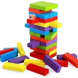 Colourful Wooden Stacking Games For Kids And Adults|Balancing Puzzles Toys-6