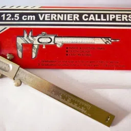 the labworld Multipurpose Vernier caliper pack of 2 slide caliper 12.5cm measurement metallic for measurement of round objects and depth. Vernier Caliper image 3