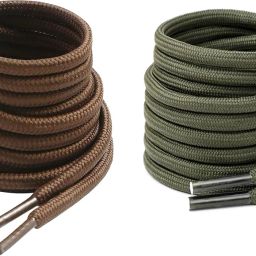 XERUS Shoe Laces Round Brown Olive green 150cm shoe laces for Boot sport Hiking shoes Shoe Lace-image-92