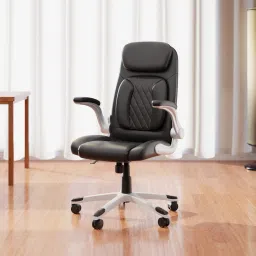 Bosco High Back Ergonomic Chair|Home, Office|Premium Comfort|Flip-Up Armrests Leatherette Office Executive Chair-21
