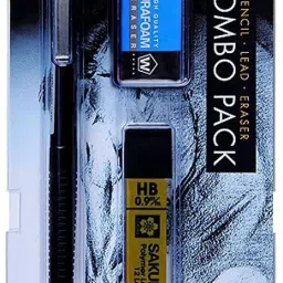 Mechanical Pencil Starter set with lead refill and foam eraser HB-0.9 Pencil-image-78