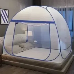 HDPE - High Density Poly Ethylene Adults Washable Machhardani -Double bed Size (6.5ft) X 200 (6.5ft) X 145 Foldable Mosquito Net-26