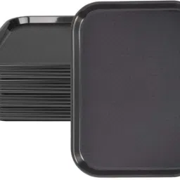 Serving Trays Premium Plastic; Rectangular for Serving Breakfast Dinner Snacks Tray-4