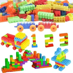 60/PCS DIY Building Blocks Creative Bricks Construction(52 Pieces + 8 Tyres)-picture-14