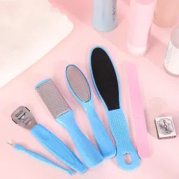 Pedicure Tools for Feet - 8 in 1 Pedicure Kit | Foot Scrubber for Dead Skin-image-70