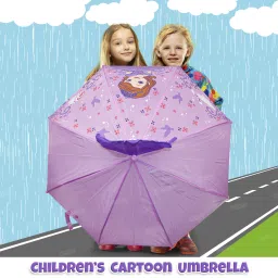 Umbrella for Kids 100% Waterproof Lightweight Stylish 3D Cartoon Manual Umbrella-image-43