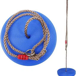 Height Adjustable Plastic Disc Swing, Fun for Kids Indoors and Outdoors-24