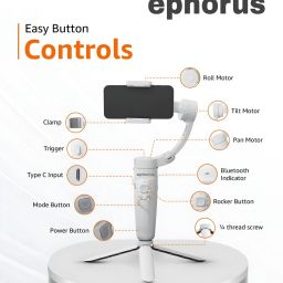 ephorus Handheld gimble for professional photography M1 3 Axis merak one face tracking 3 Axis Gimbal for Mobile image 2